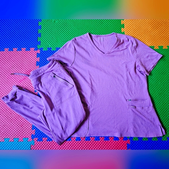 Jaanuu Other Jaanuu Purple Scrub Set Poshmark